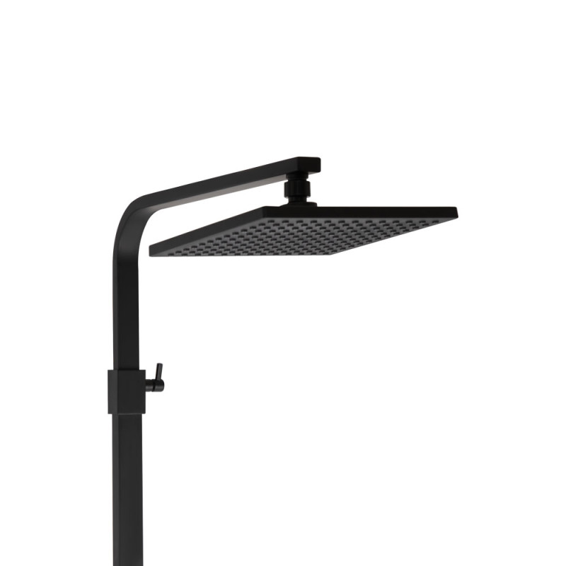 Qtap Душова система для кабіни Capricorn на три споживача (з виливом) 53103KNB Black Matt