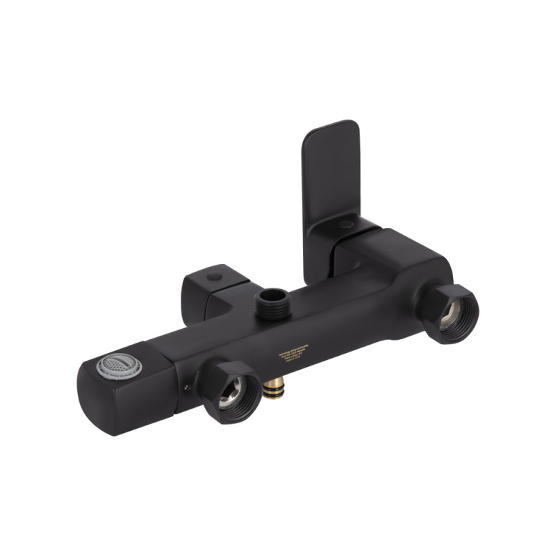 Qtap Душова система для кабіни Capricorn на три споживача (з виливом) 53103KNB Black Matt