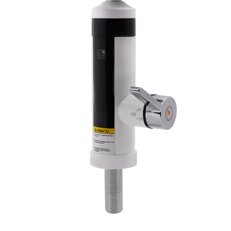 Lidz  Проточний кран-водонагрівач кухонний для кухні Warm 061 LDWAR061WCR35431 White / Chrome