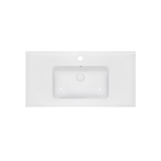 Qtap Раковина Albatross E49 1000х490х200 White з донним клапаном QT01119100E49W