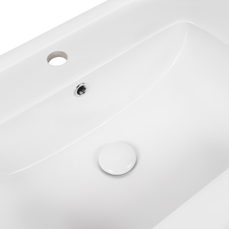 Qtap Раковина Albatross E49 1000х490х200 White з донним клапаном QT01119100E49W