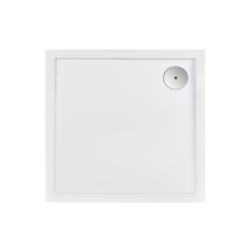 Qtap Душовий піддон Tern 308812C 80x80x12 см + сифон
