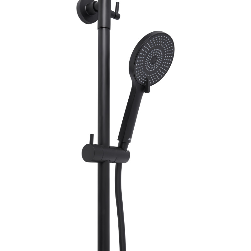 Qtap Душова система універсальна Scorpio на два споживача QTSCO51105OGB Black Matt