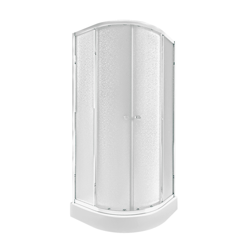 Qtap Набір душова кабіна Presto CRM1088AP5 Pear 1970x800x800 мм + піддон Robin 308812C 80x80x12 см з сифоном