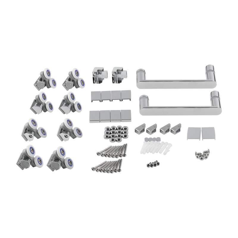 Qtap Набір душова кабіна Taurus CRM1099SC6 Clear 2020x900x900 мм + піддон Tern 309912C 90x90x12 см з сифоном