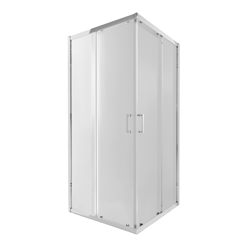 Qtap Душова кабіна Taurus CRM1011SC6 100x100 см, скло Clear 6 мм, покриття CalcLess без піддона
