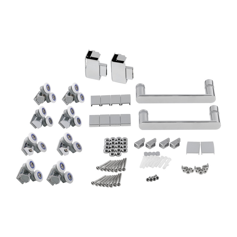 Qtap Душова кабіна Taurus CRM1011SC6 100x100 см, скло Clear 6 мм, покриття CalcLess без піддона