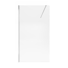 Qtap Душова перегородка Walk-In Standard CRM2011.C8 110х190 см, скло Clear 8 мм, покриття CalcLess