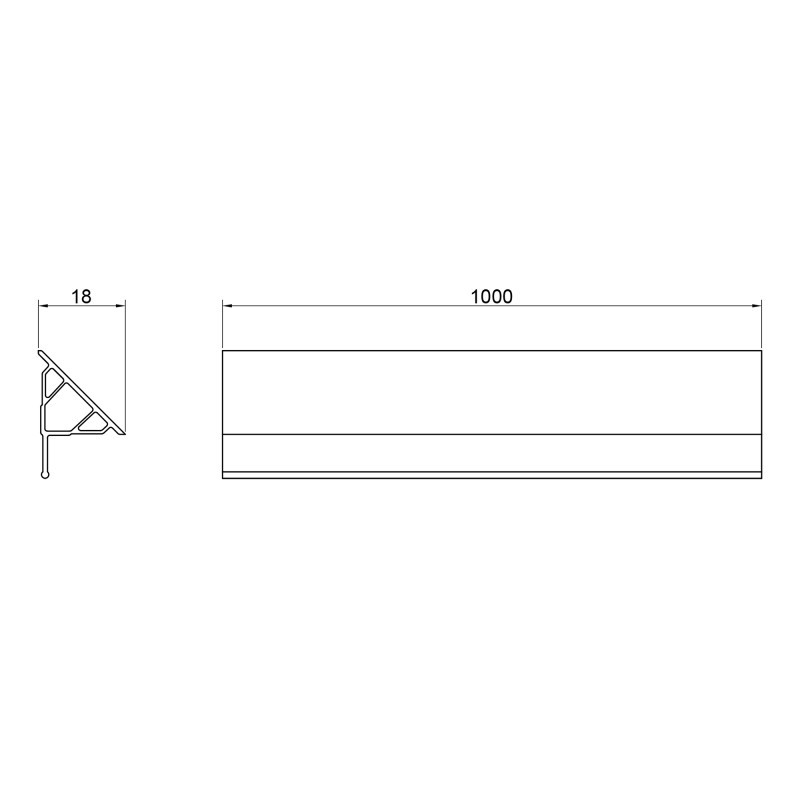 Qtap Декоративна планка для піддона та ванни Water cover WHI60101802