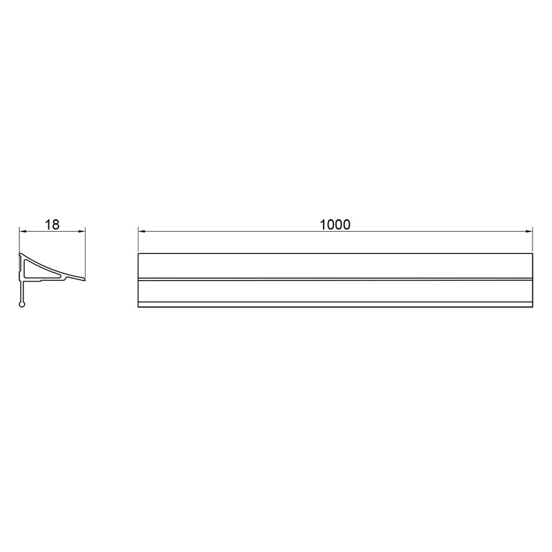 Qtap Декоративна планка для піддона та ванни Water cover WHI60101803