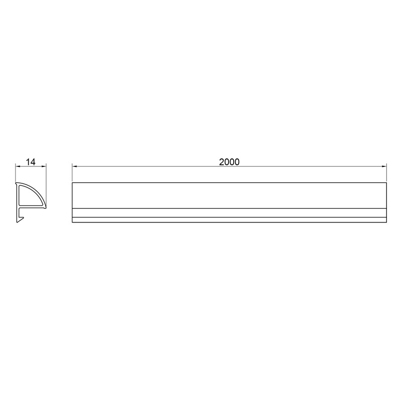 Qtap Декоративна планка для піддона та ванни Water cover WHI60201401