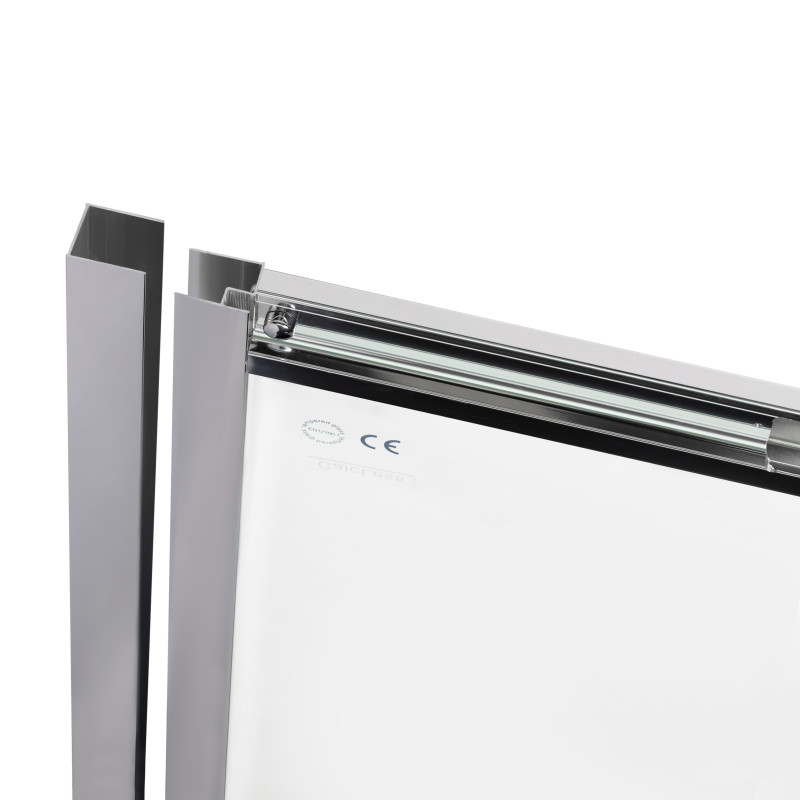 Qtap Душові двері в нішу Taurus CRM201-11.C6 110-120x185 см, скло Clear 6 мм, покриття CalcLess