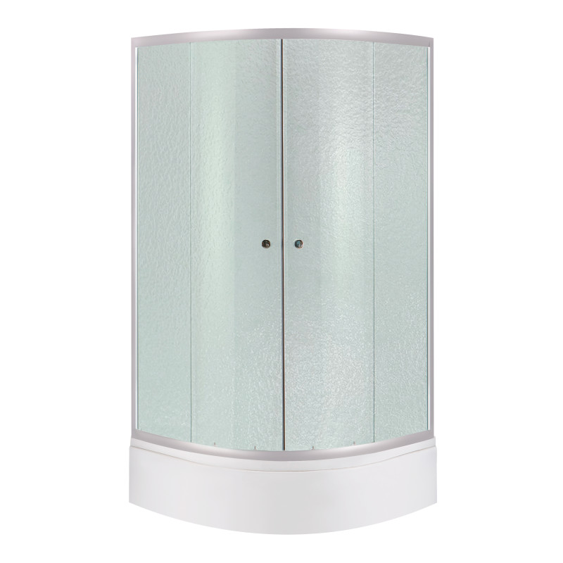 Lidz Набір душова кабіна Latwa SC90x90.SAT.MID.FR, скло Frost 4 мм + піддон с панелью Kupala