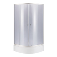 Lidz Набір душова кабіна Latwa SC90x90.SAT.MID.GR, скло тоноване 4 мм + піддон с панелью Kupala