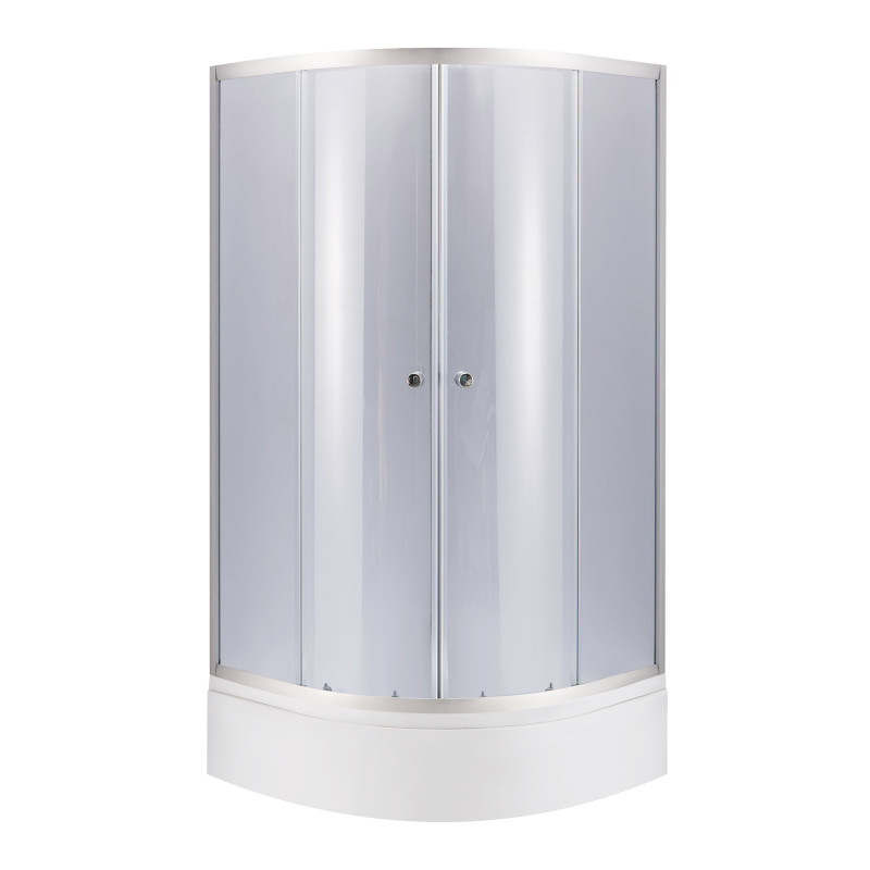 Lidz Набір душова кабіна Latwa SC90x90.SAT.MID.GR, скло тоноване 4 мм + піддон с панелью Kupala