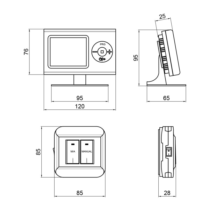 Thermo Alliance Тижневий програмований термостат ТА-2402RFWiFi радіокерований з WiFi (TA2402WIFIRF)