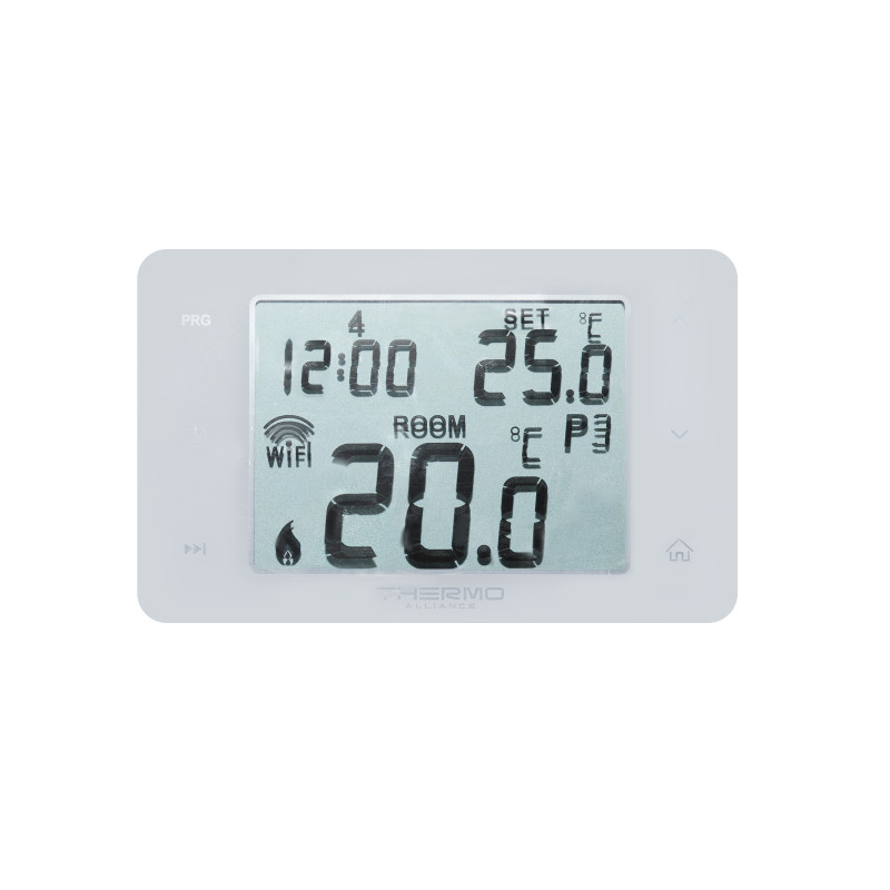 Thermo Alliance Тижневий програмований термостат ТА-2701WiFi сенсорний з WiFi (TA2701WIFI)