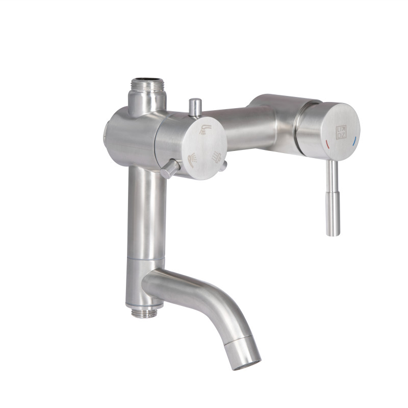 Lidz Душова система для кабіни Aria 1032 на три споживача (з виливом) (k35) LDARI1032NKS43372 Nickel