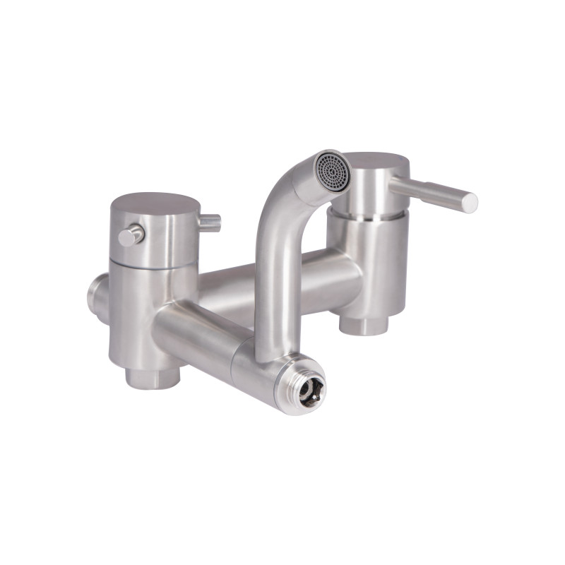 Lidz Душова система для кабіни Aria 1032 на три споживача (з виливом) (k35) LDARI1032NKS43372 Nickel