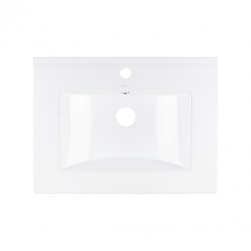 Qtap Раковина Albatross 600х460х180 White без донного клапану QT01113060CW1