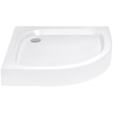 Lidz Душовий піддон Kapielka ST90x90x14 низький, напівкруглий, діаметр зливу 52 мм