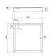 Lidz Душовий піддон Kapielka ST90x90x14 низький, напівкруглий, діаметр зливу 52 мм