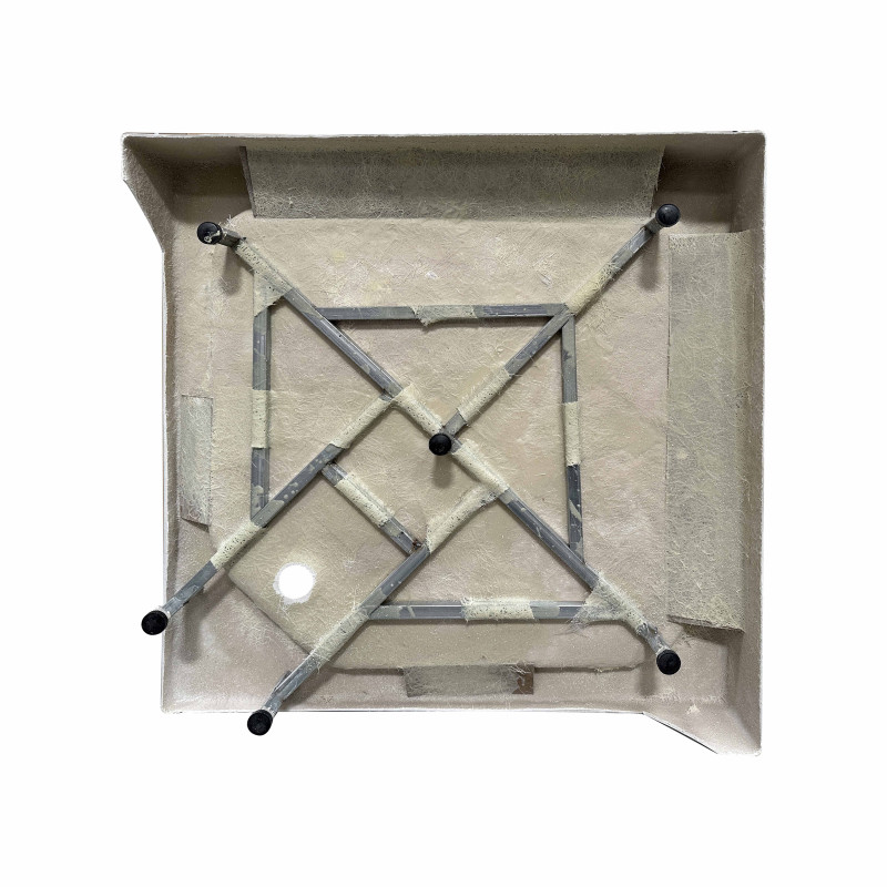 Lidz Душовий піддон Kapielka ST90x90x14 низький, напівкруглий, діаметр зливу 52 мм