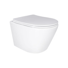 Qtap Унітаз підвісний Swan безободковий Ultra Quiet з сидінням Soft-close QT16335179W