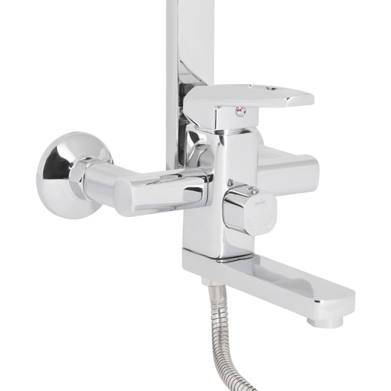 Lidz Душевая система універсальна Sofi 1030 на три споживача (з виливом) (k35) LDSOF1030CRM44975 Chrome