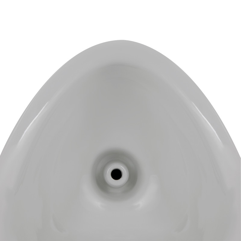 Qtap Crow пісуар підвісний з краном-дозатором верхній підвід, задній вихід 390х330х660 WHITE