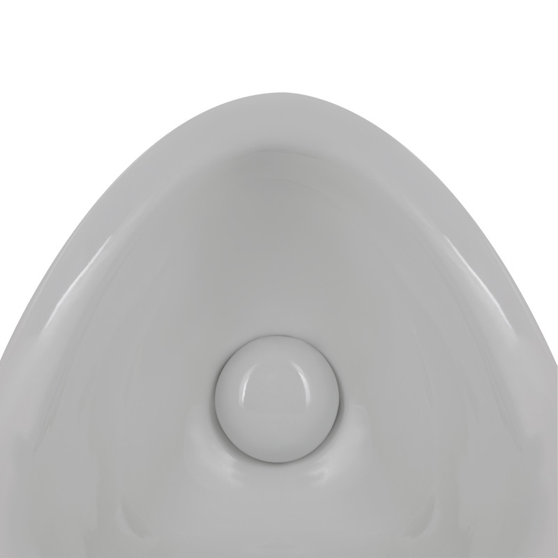 Qtap Crow пісуар підвісний з краном-дозатором верхній підвід, задній вихід 390х330х660 WHITE