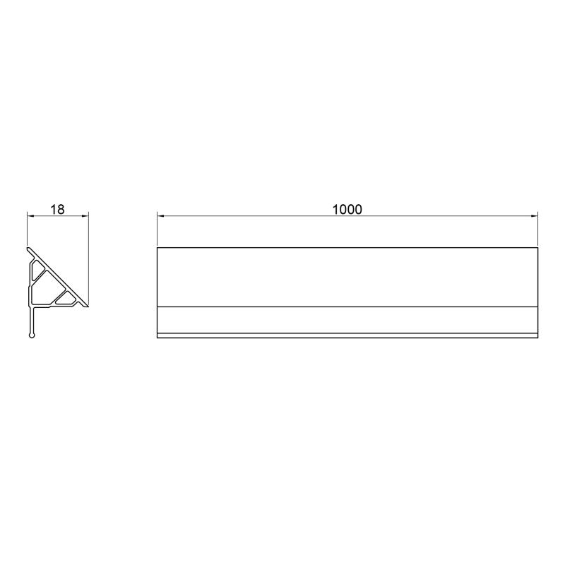 Qtap Набір декоративні планки для піддону та ванни (2x1м) + 2 ковпачки WCS021