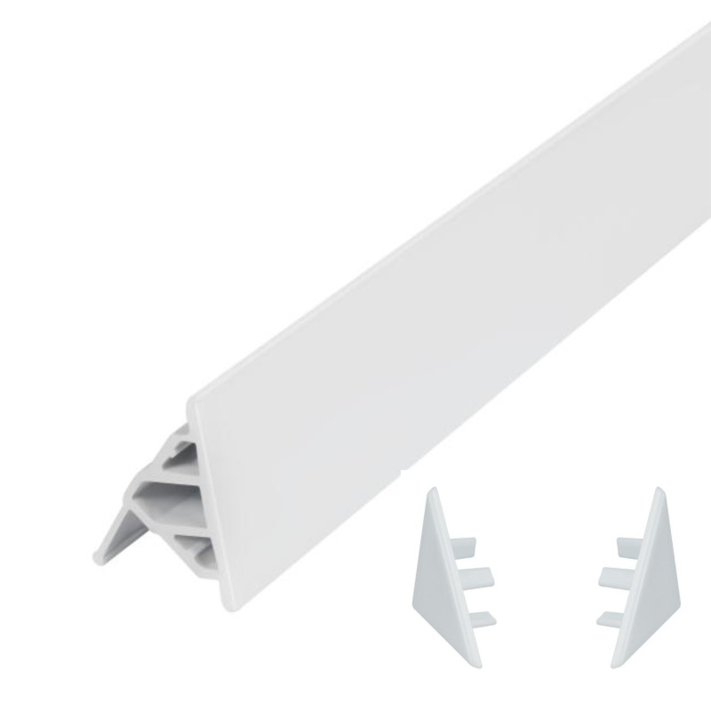 Qtap Набір декоративні планки для піддону та ванни (2x2м) + 2 ковпачки WCS022