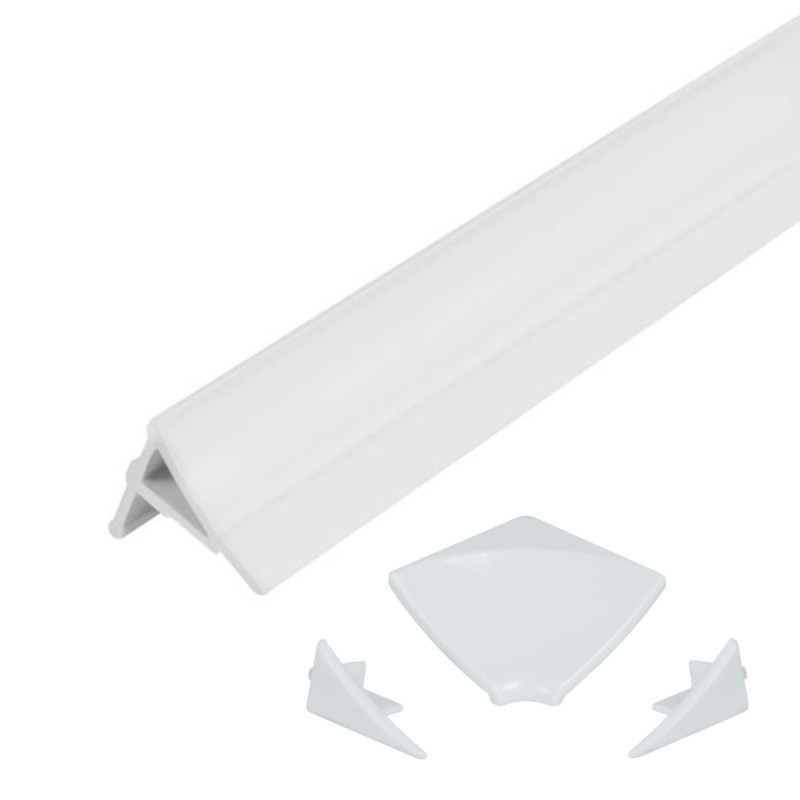 Qtap Набір декоративні планки для піддону та ванни (2x2м) + з'єднання + 2 ковпачки WCS032