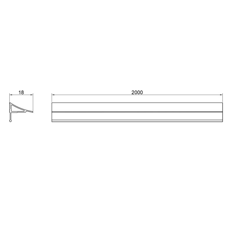 Qtap Набір декоративні планки для піддону та ванни (2x2м) + з'єднання + 2 ковпачки WCS032