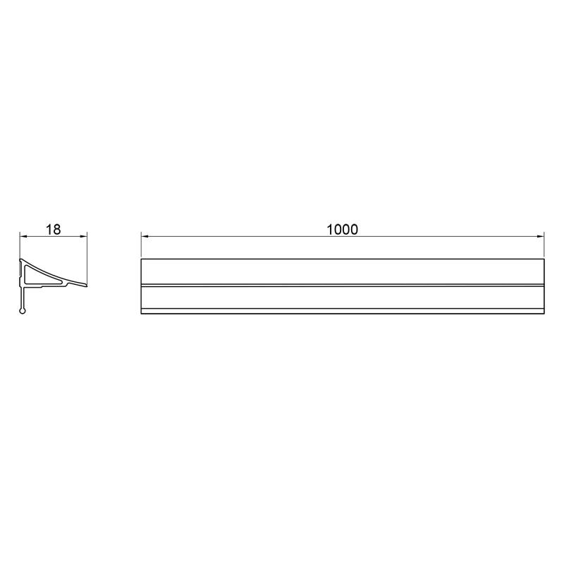 Qtap Набір декоративні планки для піддону та ванни (2x1м) + з'єднання + 2 ковпачки WCS031