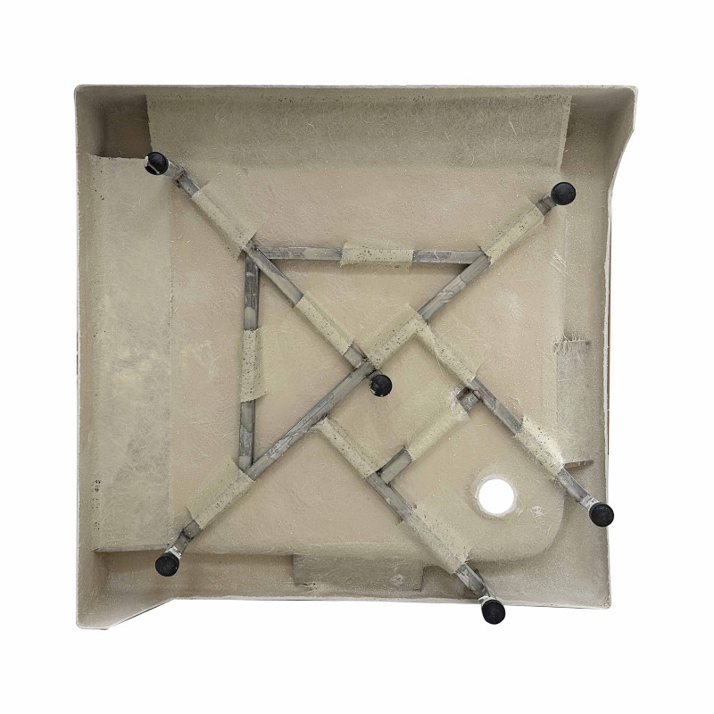 Lidz Душова кабіна Wawel SC80x80.SAT.LOW.GR, скло тон. 4 мм + Душовий піддон KAPIELKA ST80x80х14