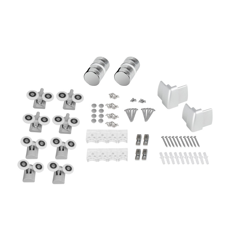 Lidz Душова кабіна Wawel SC90x90.SAT.LOW.GR, скло тон. 4 мм + Душовий піддон KAPIELKA ST90x90х14