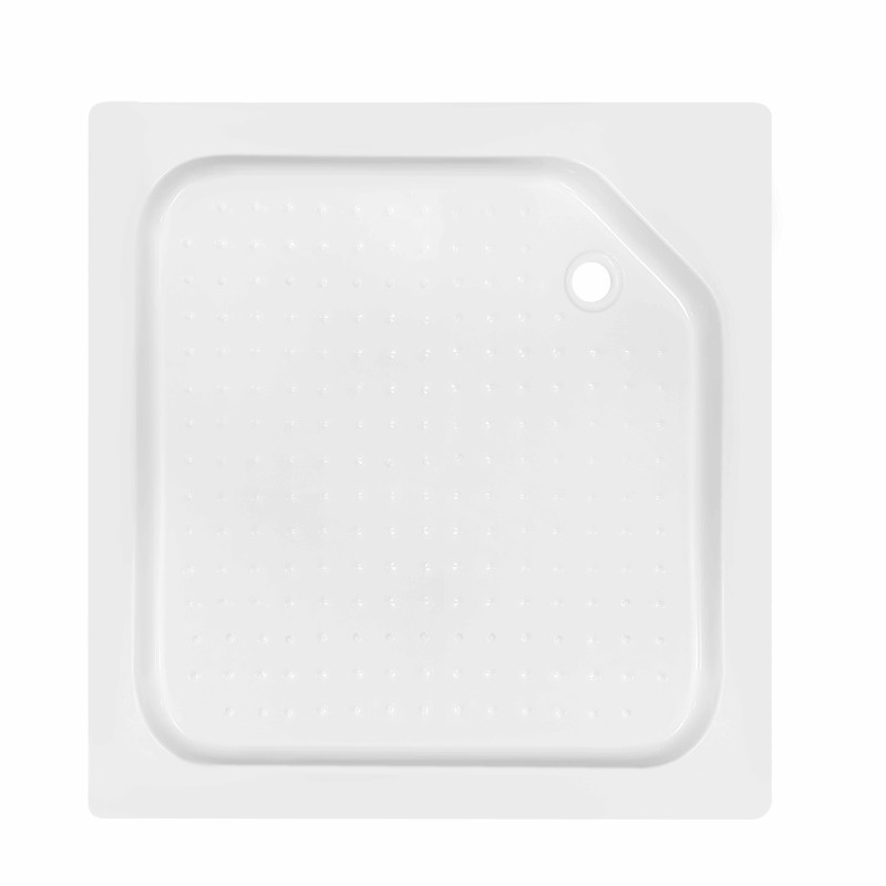 Lidz Душова кабіна Wawel SC90x90.SAT.LOW.GR, скло тон. 4 мм + Душовий піддон KAPIELKA ST90x90х14