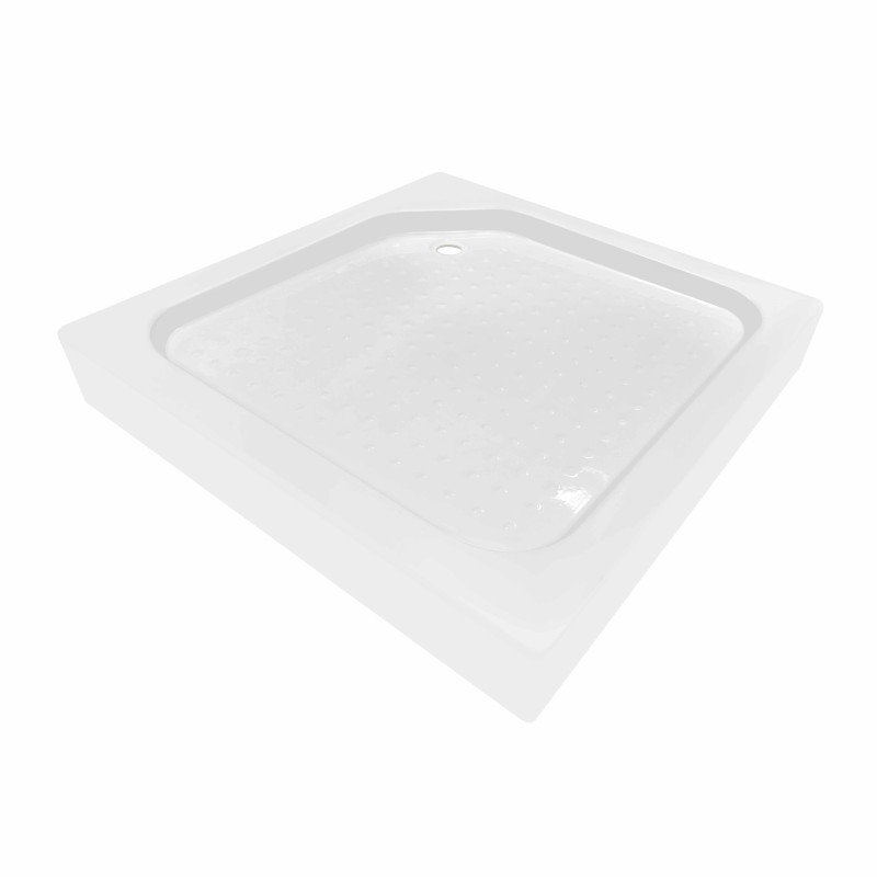 Lidz Душова кабіна Wawel SC90x90.SAT.LOW.GR, скло тон. 4 мм + Душовий піддон KAPIELKA ST90x90х14