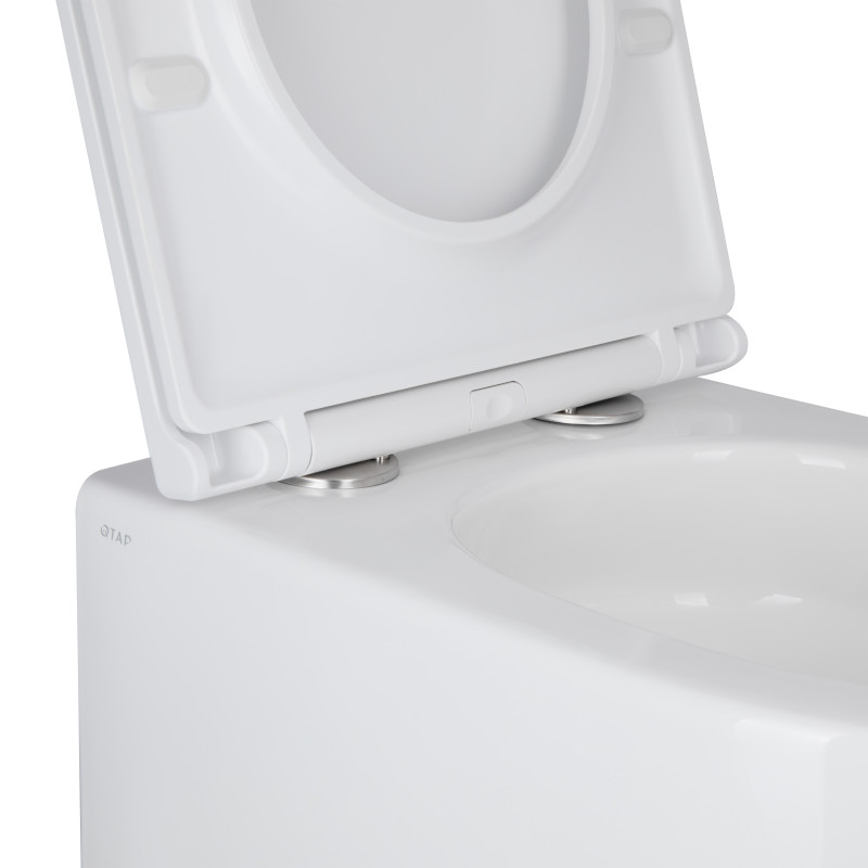 Qtap Унітаз підвісний Taurus безободковий з сидінням Soft-close QT2433084EUQW