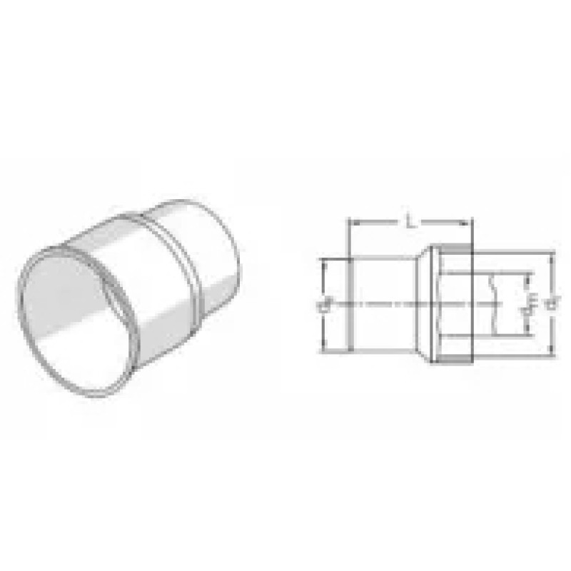 REHAU Патрубок для сифону RAUPIANO PLUS 110/100 (123914001)