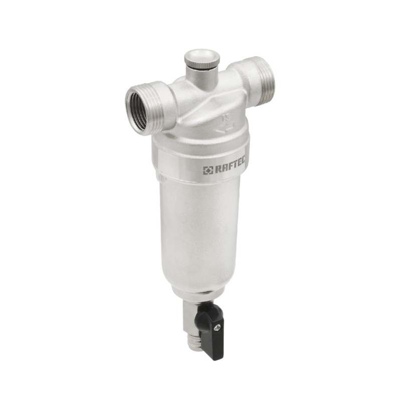 Raftec Самопромывочный фильтр с манометром 1/2" RMHF01