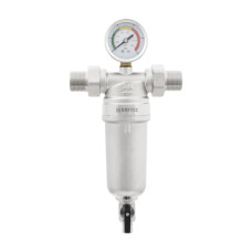 Raftec Самопромывочный фильтр с манометром 3/4" RMHF02