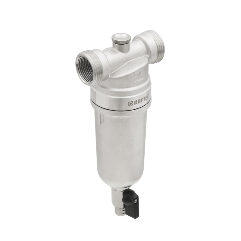 Raftec Самопромывочный фильтр с манометром 3/4" RMHF02
