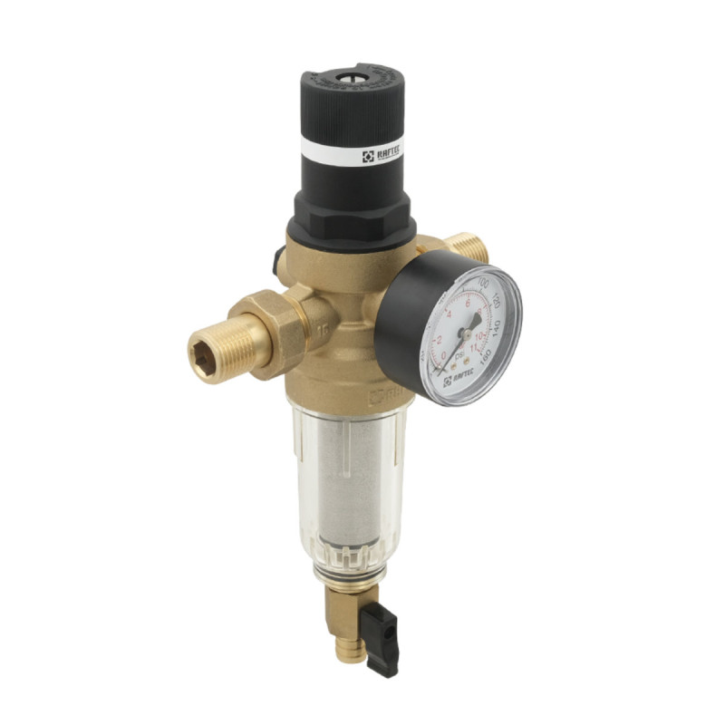 Raftec Самопромывной фильтр с редуктором 1/2" RCFR01-C