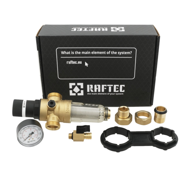 Raftec Самопромывочный фильтр с редуктором 3/4" RCFR02-C