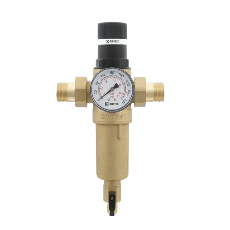 Raftec Самопромывной фильтр с редуктором для горячей воды 3/4" RCFR02-H