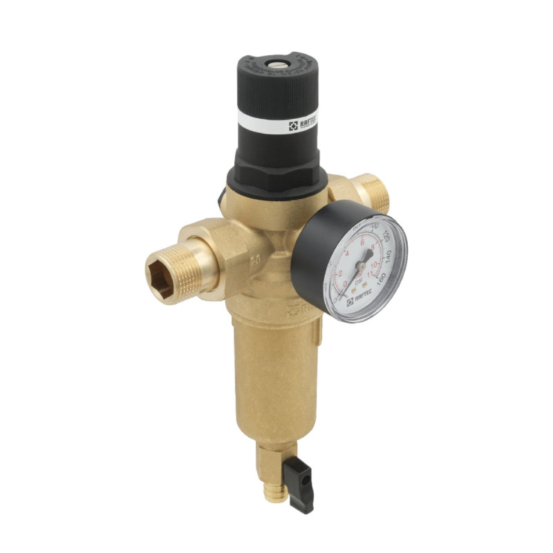 Raftec Самопромывной фильтр с редуктором для горячей воды 3/4" RCFR02-H