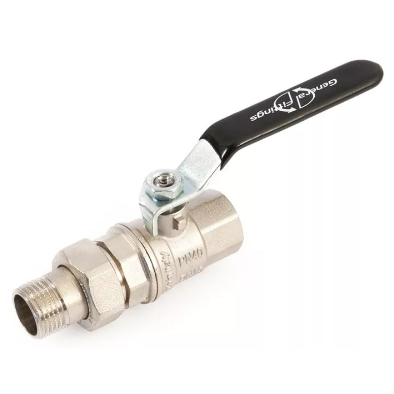 General Fittings Кран кульовий з американкою прямий 2" ЗВ (7100L5N202001A)